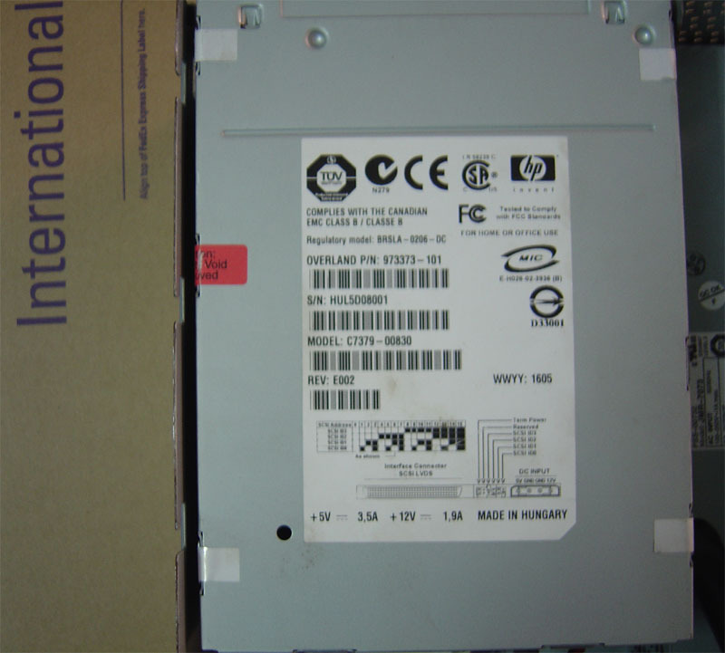 HP LTO2 460 Tape Machine C7379-00830