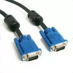 High quality 3m VGA line black line blue head double head shielded magnetic ring male to male 3 5VGA line High quality