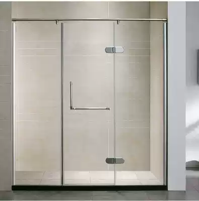 Shower room cover door bathroom swing door bathing room project site tempered glass by safety underwriting