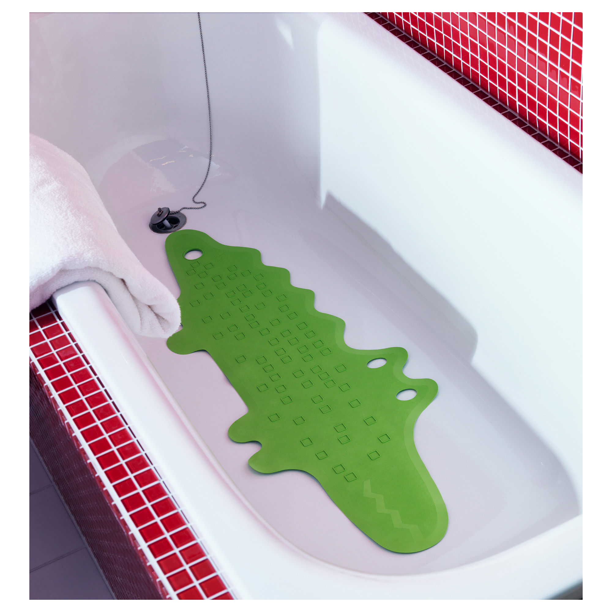 IKEA domestic bathtub anti - sliding crocodile bathroom rubber cushion bathroom cushion bathtub 33x90cm