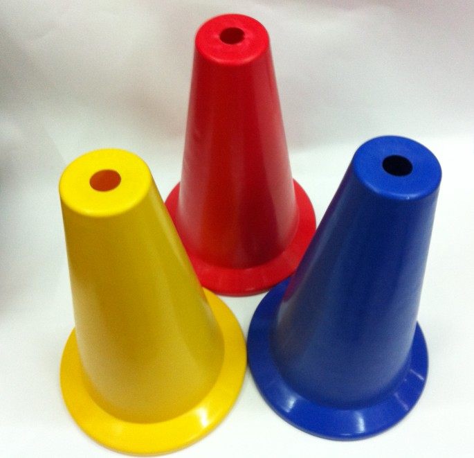High 38cm round bottom new soft material sign barrel sign cylinder road signs barrier training cone obstructions