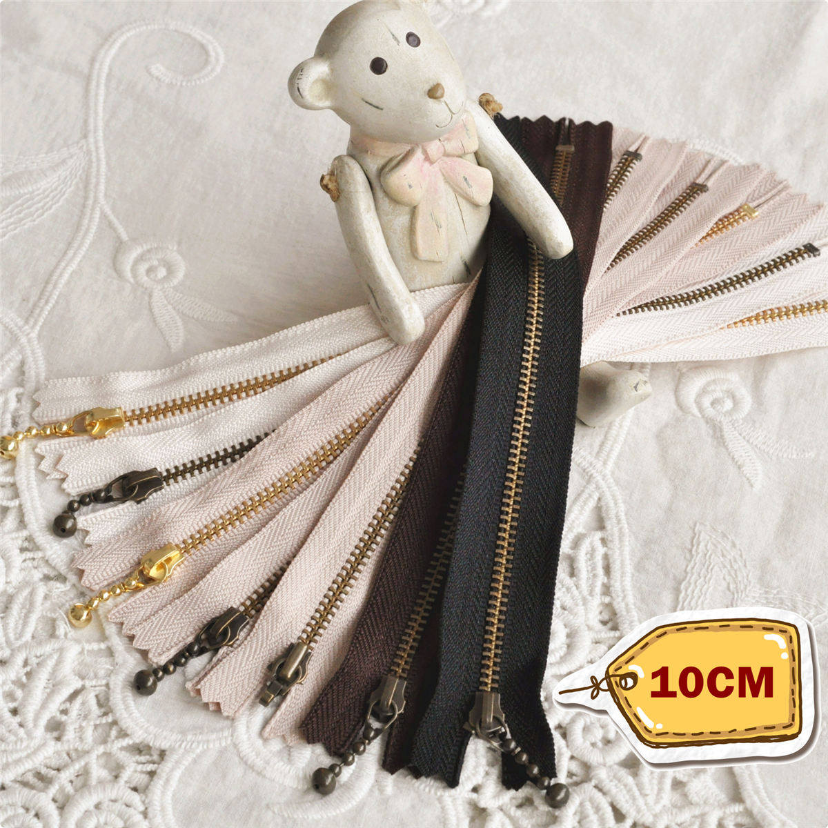 Special price Japan YKK zipper 3 # movable water drop head base color 10cm