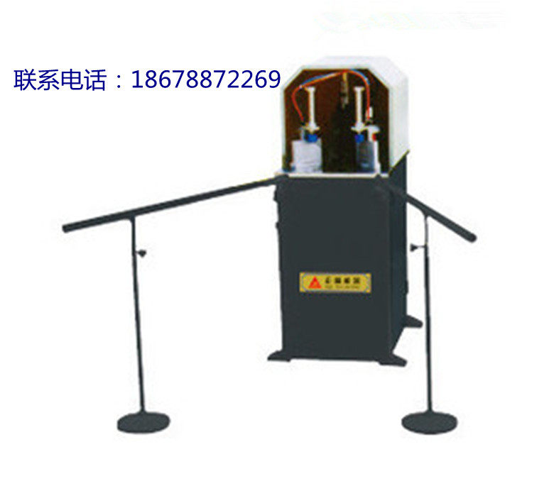 SQJ06-120 positive peak plastic steel door and window corner slit clear machine V clear cut bridge aluminium doors and windows machine equipment