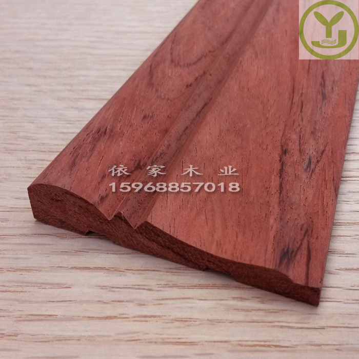Red Sandalwood Pear Natural Solid Wood Line Door Set Window Sleeve Semi-circle Decorated Knife Edge Background Wall Line