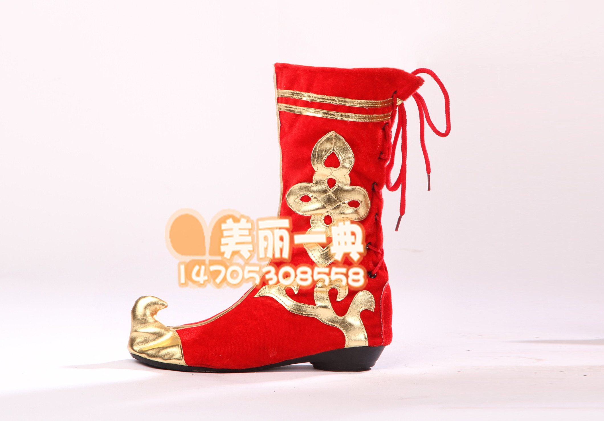 Tibetan Dance Boots Qiang Dance Boots Mongolian Boots Xinjiang Dance Boots Ethnic Dance Shoes Drum Shoes Women's Shoes