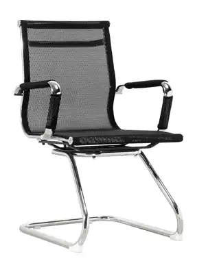 Steel frame net chair swivel chair Mid-shift chair is a computer chair with fixed armrests, flashlight, brain chair, mesh office chair, computer chair