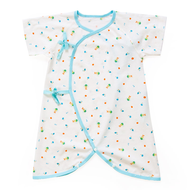 乐友夏装新品婴儿装宝宝连身衣爬服哈衣莫代尔蜜蜂比尔蝴蝶衣