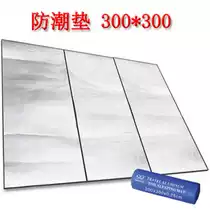 Outdoor moisture-proof mat 300*300 oversized double-sided aluminum film picnic mat widened tent mat Camping special mat