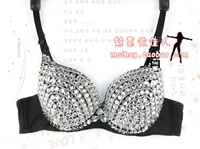 DS trang phục ladygaga hộp đêm châu Âu nữ ca sĩ chính nhảy jazz thép rhinestone bikini bra mới áo ngực cúp ngang