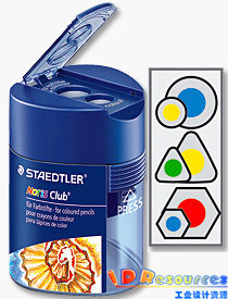 German STAEDTLER 512128 double hole pencil sharpener