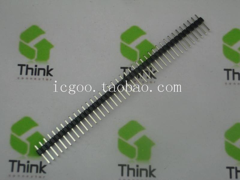 Row pin 2 54 pitch 1*40P Single row needle straight pin (quality copper needle)