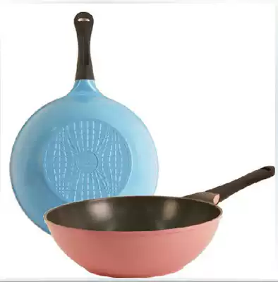 South Korea NEOFLA color smoke-free induction cooker open flame dual-use non-stick pan wok frying spoon