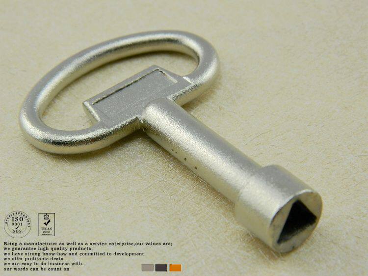 Triangular key, electrical box key, train key, subway key, valve key, small triangular key