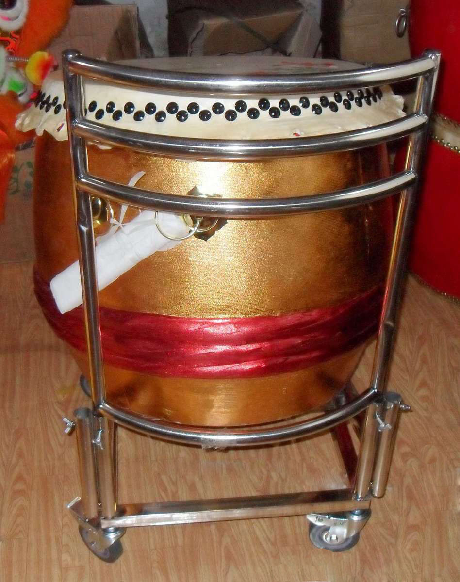 Car-style drum frame cart Lion Drum Bracket Stainless Steel Car Style Lion Drum Stand Lion Lion Drum Bracket Drum