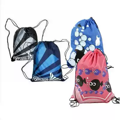 Corset pocket drawstring back bag student Harajuku sail cloth bag male sports drawstring cloth bag hand swimming bag