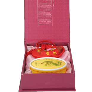 谢馥春旗舰店 古典两件套 套装 正品 鸭蛋香粉+香包（红桂花）