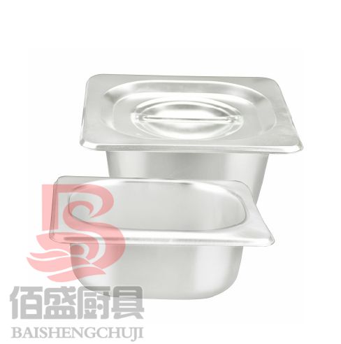 Stainless steel buffet basin ice cream box ice-cream box stainless steel 6 parts 1 part basin food basin
