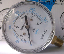 YE60 25Kpa membrane case pressure gauge micro pressure gauge Shanghai Zhengbao manometer factory