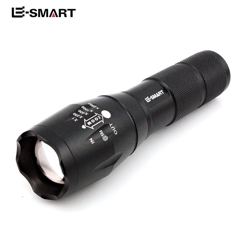 Outdoor strong light flashlight rechargeable super bright long battery life long range mini portable household tactical LED