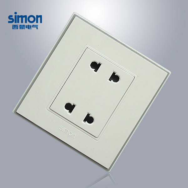 Simon switch socket 56 series panel four-hole two-two socket four-eye four-bit 86 type 4-hole V51072