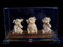 No 1508007 Gold-plated crafts Fu Lu Shou pig ornaments