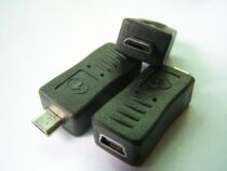 Mobile phone micro usb mini usb adapter mini USB female Micro USB male