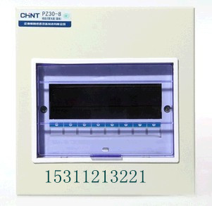 Zhengtai Lighting Distribution Box Ming Concealed 8 Circuit PZ30 Series PZ30 - (R) 8