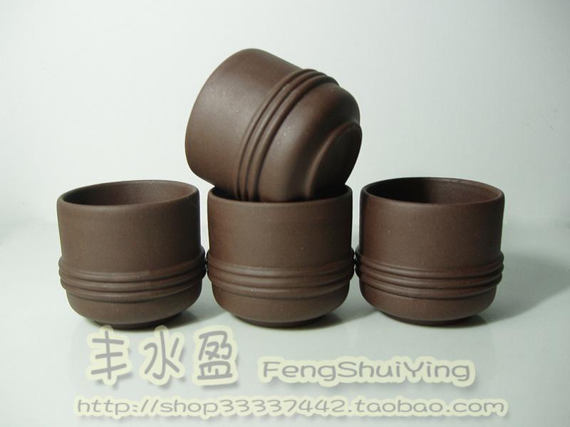 Yixing Zisha No. 2 Factory old stock raw ore old purple mud 60ml classic set jade tea cup kung fu tea cup