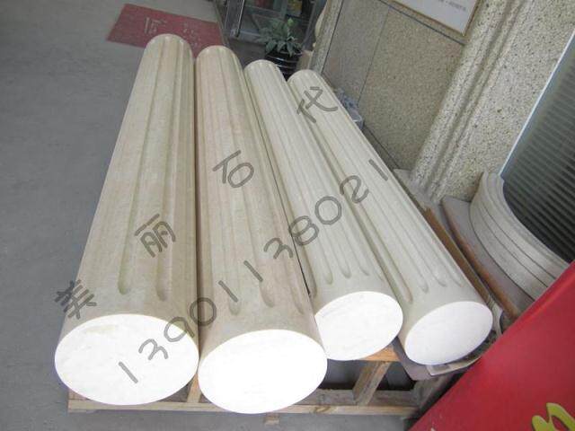 Natural marble column marble Roman column stone column marble background wall decorative column