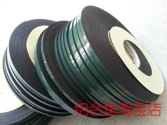 Manufacturer imports strong adhesive green film car foam adhesive tape double sided PE sea cotton adhesive tape 1MM 0 5cm 10M width 10M long