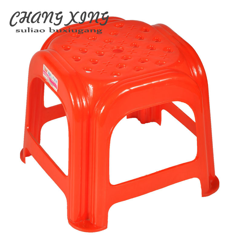 Children small bench plastic stool thickened adult bathroom anti-slip fashion round stool short stool footrest home chair