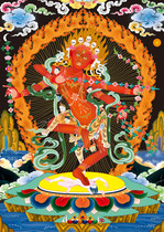 Zuoming Buddha Mothers glued waterproof decorative portrait thangka can be placed hung photo paper can be attached double-sided plastic sealing hanging picture image