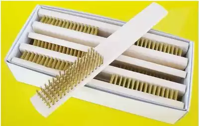 File King King produced brush file copper wire brush high quality copper wire brush wire brush hard wire knife brush (kitchen knife)