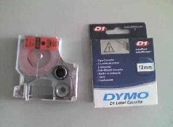 Best selling Yida DYMO LM-210 Labeling Machine D1 Ribbon SC43618 6MM*7M Yellow Bottom Black