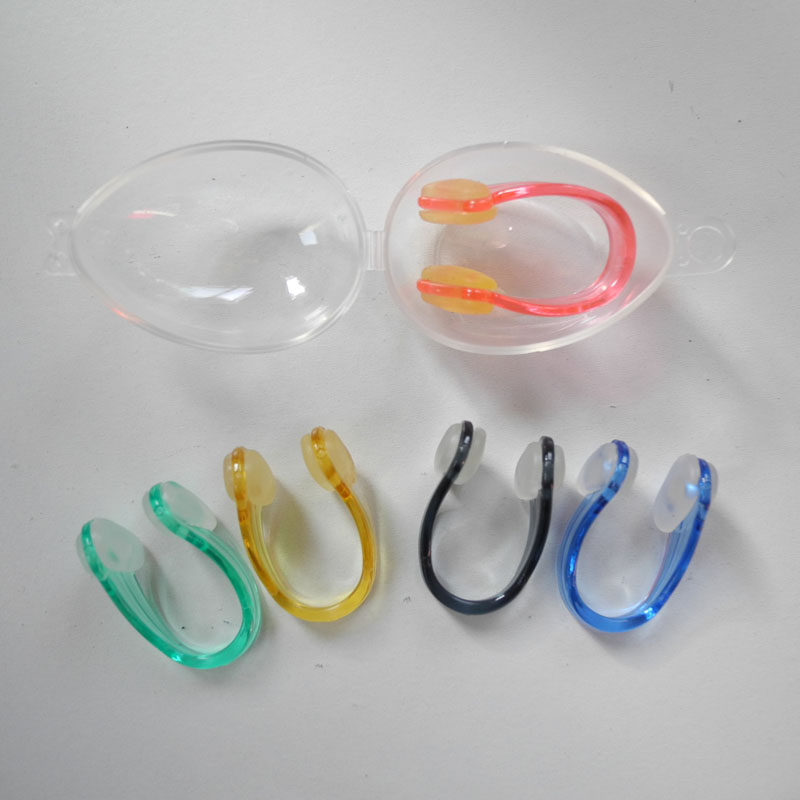 沁美舒硅胶鼻夹带盒五色防鼻子进水游泳仰泳-