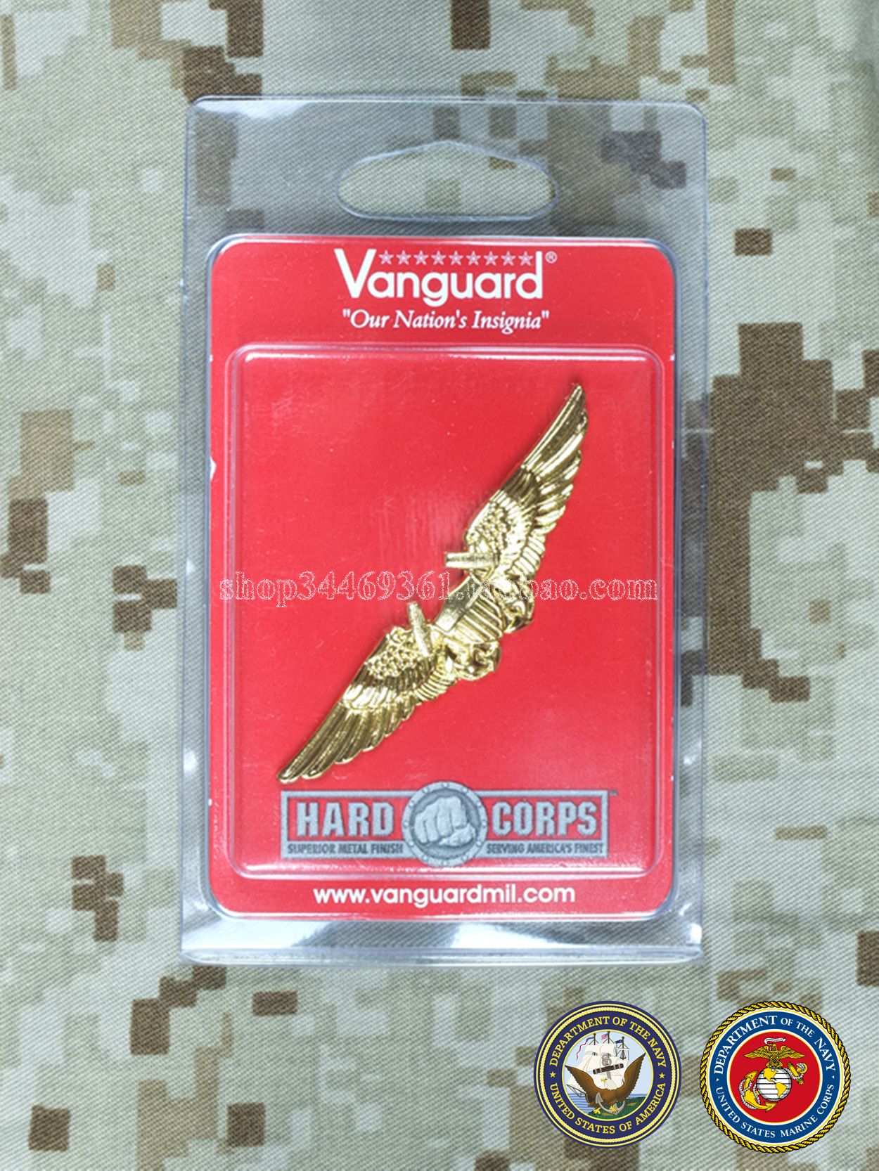 US NAVYUSMC US Marine Corps flight officer's chest chapter brand-new with packaging-Taobao
