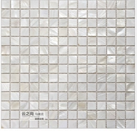 Белая раковина мозаичная сеть сетчатой ​​телевизор Фоновый настенный крыльцо туалетная декоративная настенная плитка