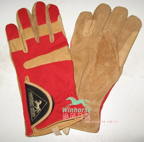 Equestrian gloves riding equipment gloves chasing wind harness equestrian equipment breathable wear-resistant pigskin gloves