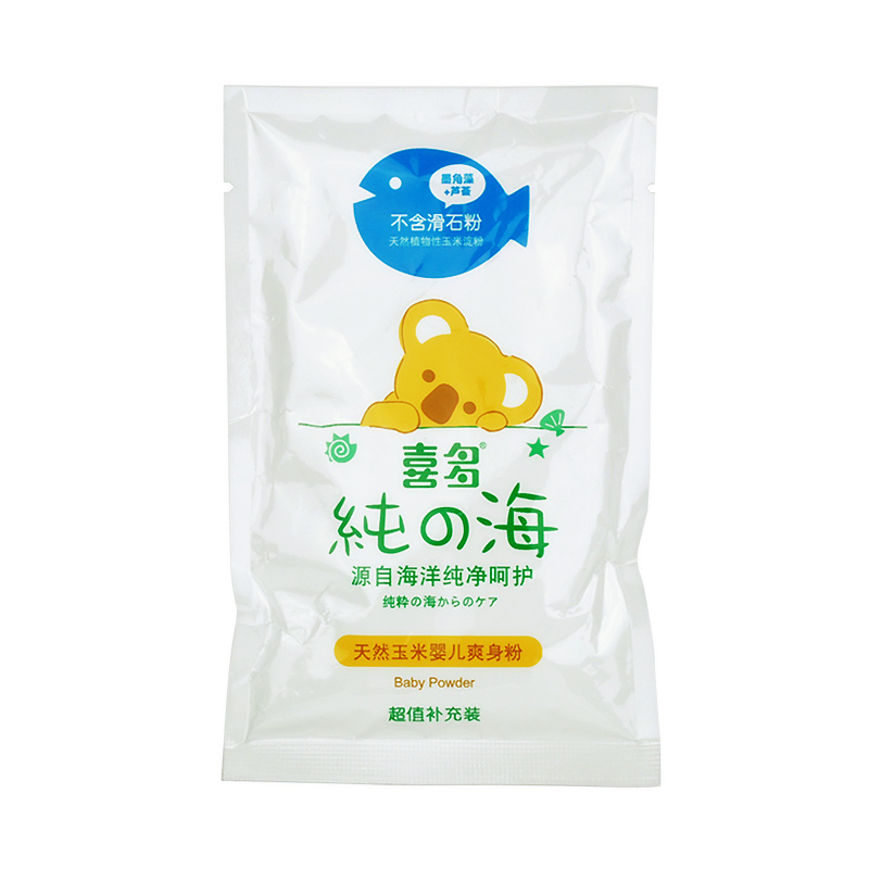 喜多婴儿玉米爽身粉 宝宝痱子粉不含滑石粉 袋装50g
