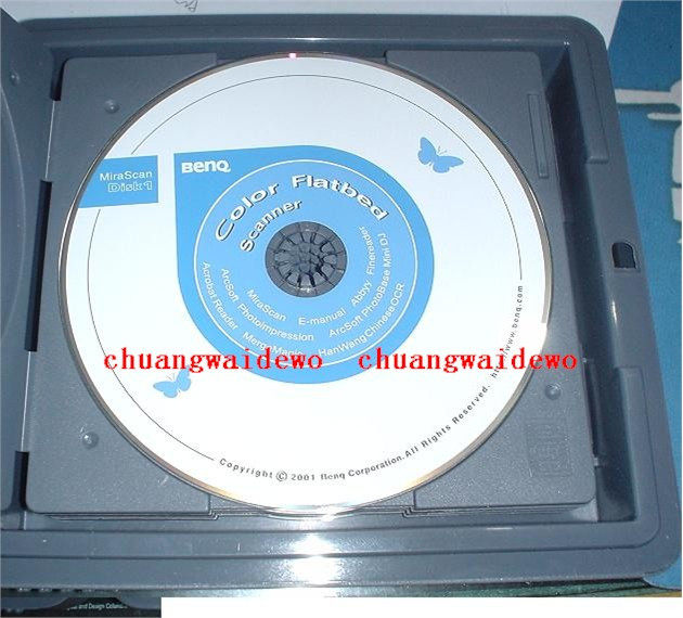 BenQ Benq 5000E Color Scanner Driver CD Only provide reprinting
