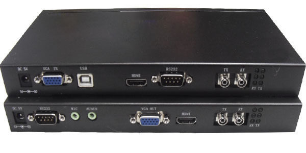 VGA high-definition video optical transceiver (VHD series) single-mode connection to keyboard and mouse U disk audio and video 20KM (set)