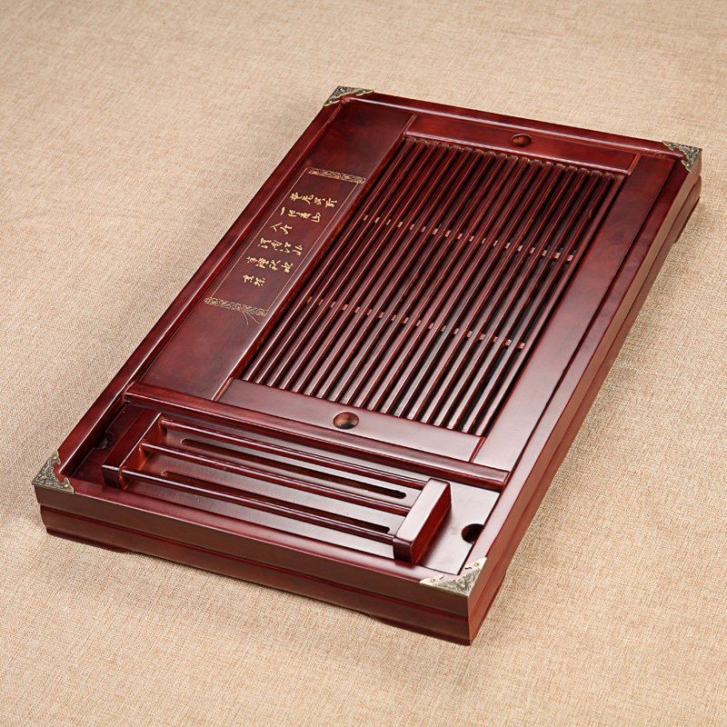 Solid Wood Tea Tray Teatai Tea Dei Pongfu Tea Tray Tea Set Bamboo Tea Tray Cup Rack Horse to Success