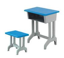 Kindergarten junior high school primary school learning plastic steel plastic desks and chairs single student desks and chairs complete set 101 201A type