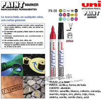 Original dress Japanese Mitsubishi paint pen PX-20 Chinese character lacquer oil pen UNI PAINT MARKER Multi-purpose