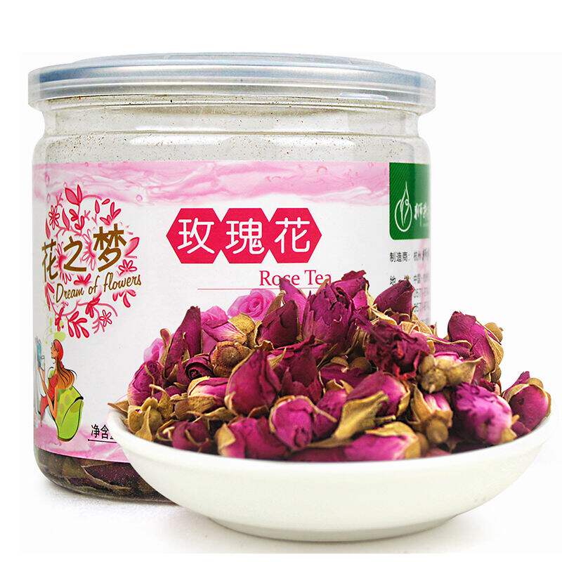 【天猫超市】狮井 茶叶花草茶 精选正宗玫瑰花茶 45克易拉罐装
