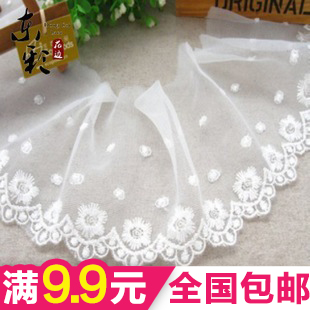 Full 9 9 yuan stereotyped yarn polyester embroidery sleeve Decorative wide lace accessories Handmade fabric accessories