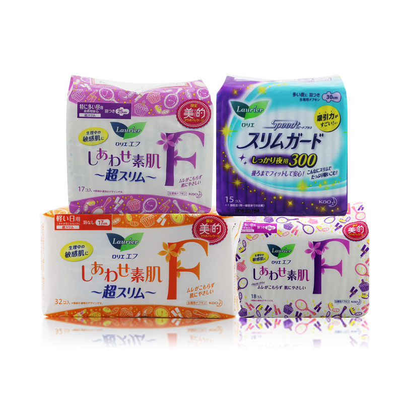 【4包组合】日本直邮花王超薄护翼卫生巾防漏亲肤绵柔卫生巾82片