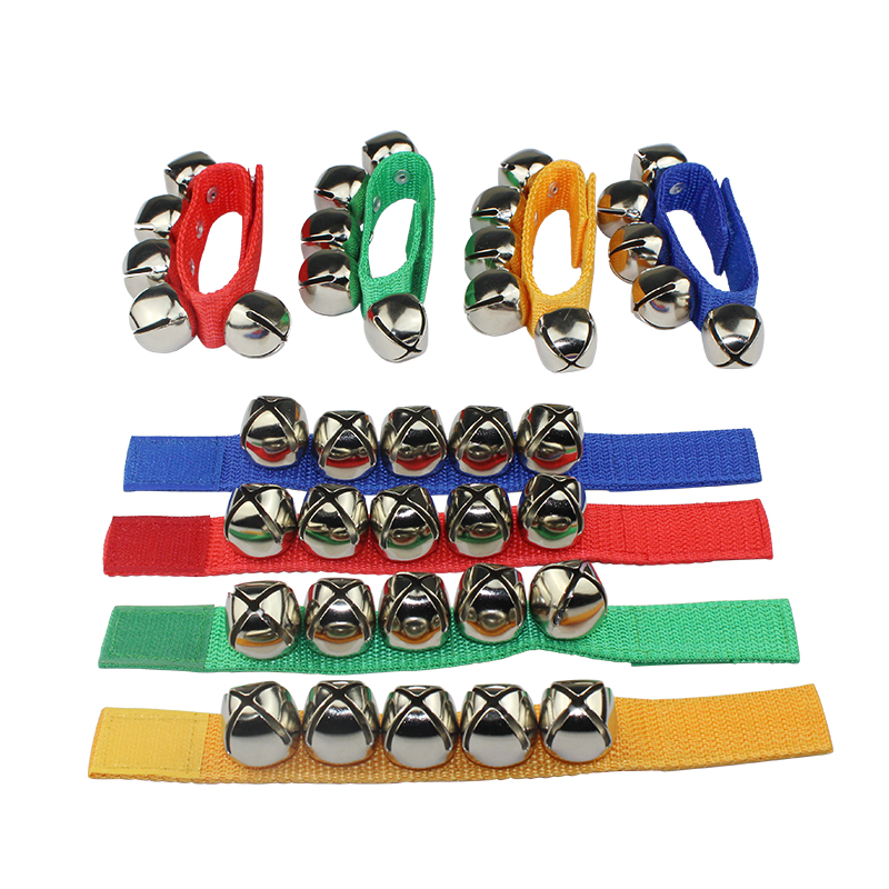 Children's Orff musical instrument foot bell rattle ringtone crisp toddler round Orff musical instrument combination toy