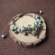 Handmade gốc hươu retro hươu gốm vòng tay nữ sinh viên chuông bạn gái món quà trang sức gió quốc gia chuỗi đeo tay Vòng đeo tay Clasp