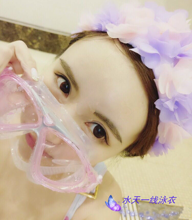 Professional high-definition diving mirror swimming goggles anti-fog men's waterproof adult flat light large frame swimming glasses swimming cap